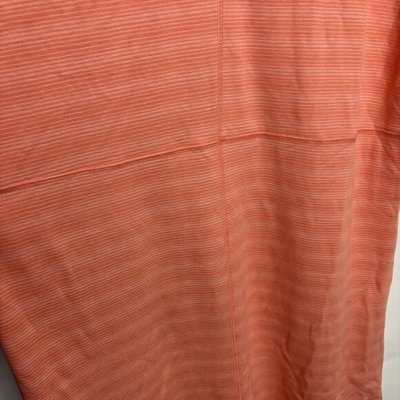 T by Talbots Casual Pullover Dress Orange Stripe Stretch UPF 50+ Cross Back 1X - Picture 4 of 8